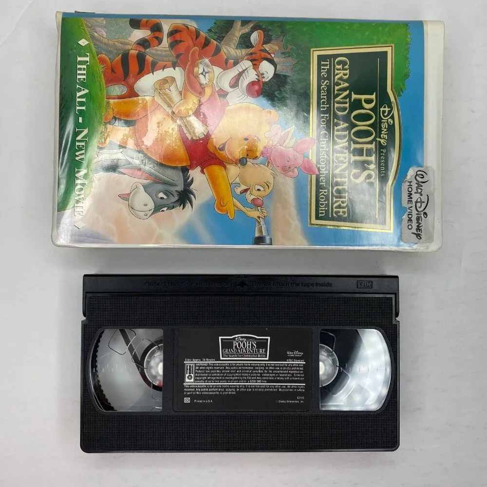 Disney Home Video Pooh's Grand Adventure Search Christopher Robin VHS Clamshell - Picture 5 of 9